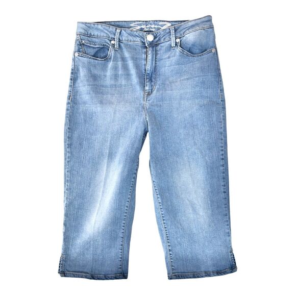 SEVEN 7 Size Curvy Skimmer Capri (Size 14) Sculpt & Define High Rise Y2K Jeans - Picture 1 of 9